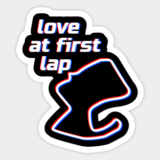 Love at first lap - Laguna Seca. Racing & Sim Racing - Motorsport Collection. Sticker